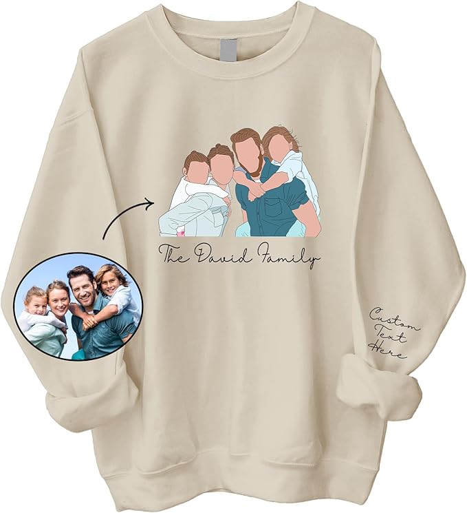CHIARA CONTI11 Custom Hoodies Design Your Own, Portrait Custom Photo, Customized Gifts For Men, Mama Sweatshirts For Women