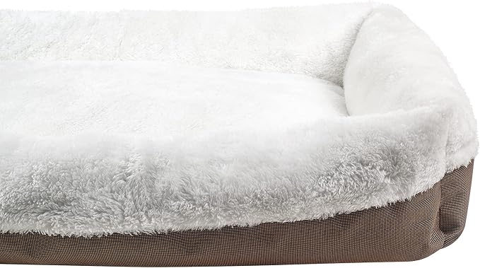 long rich Durable Two Tone Color Oxford pet Bed, Large, by Happycare Textiles