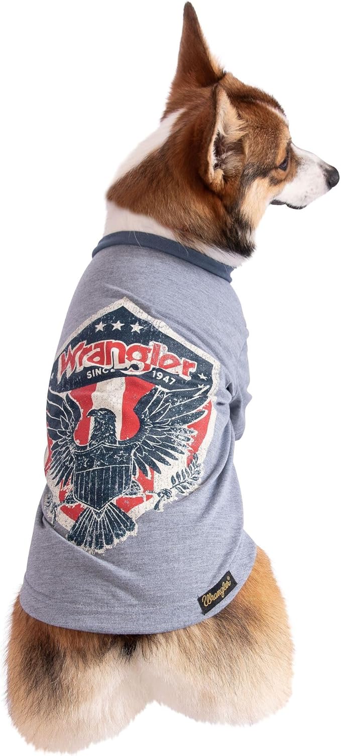 Wrangler Rope Shield Logo TEE Heather Grey S