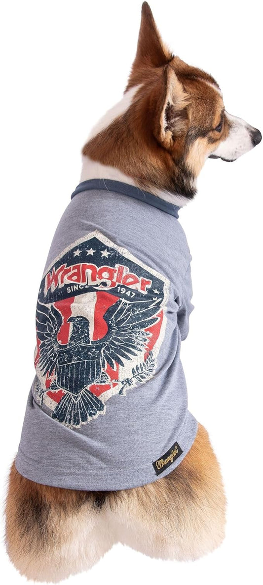 Wrangler Rope Shield Logo TEE Heather Grey S