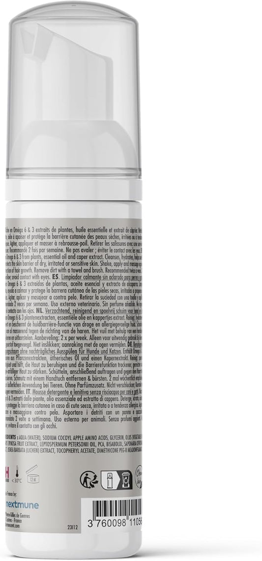 Dermoscent ATOP 7 Mousse - Waterless Dog Shampoo for Dogs & Cats - Cleansing Soothing Dry Shampoo for Itchy Skin Relief & Allergy-Prone Skin - 150 ml