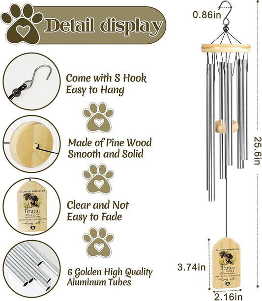 Pet Memorial Gifts, Personalized Pet Memorial Wind Chimes, Pet Loss Gifts, Dog Memorial Gifts for Loss of Dog, Pet Loss Sympathy Gift, Pet Remembrance Gift, in Memory of Pet - Love You Still