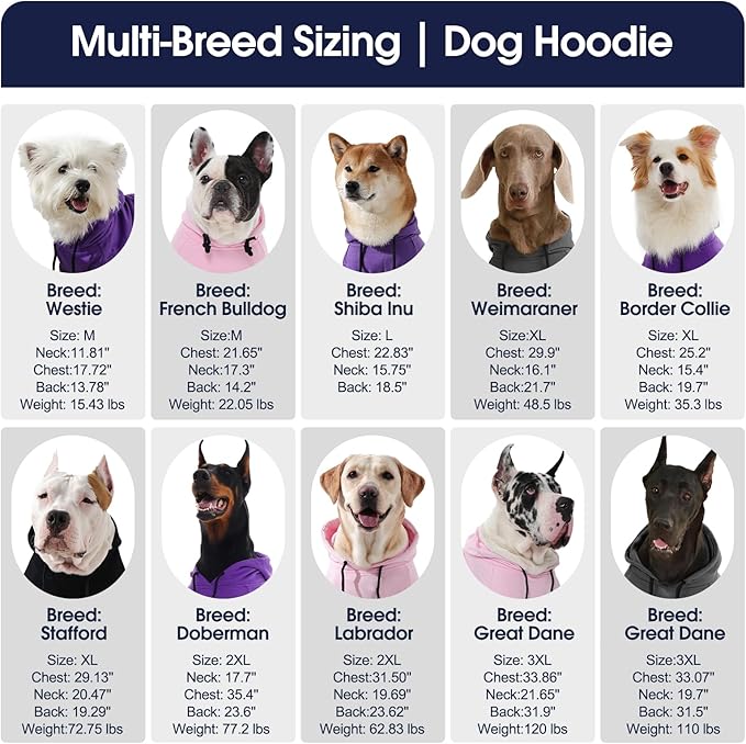 IECOii Dog Hoodie Medium Size Dog, Medium Dogs Sweater with Hood, Soft Pullover Hooded Sweatshirt for Dogs Boy and Girl Indoor & Outdoor, Machine Washable, Pink, Large (No Fleece Lined)