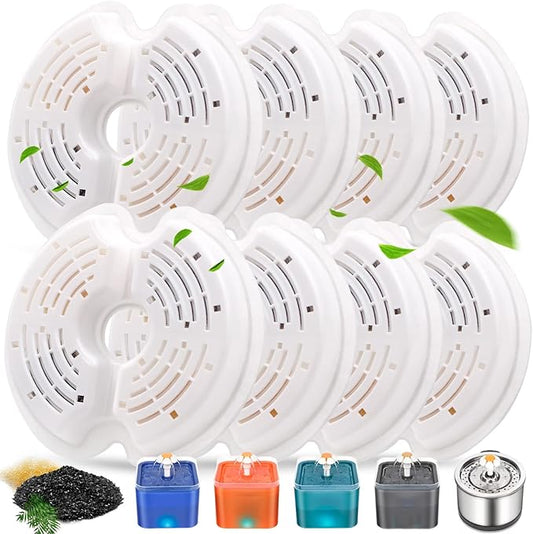 4 Pack Cat Fountain Filters, Petilog Cat Water Fountain Filters, Pet Fountain Filter Replacment