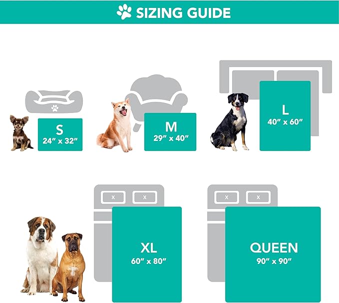 PetAmi Waterproof Dog Blanket, Leakproof XL Pet Blanket for Large Dogs, Furniture Sofa Couch Cover Protector, Fleece Cat Throw Bed Crate Kennel, Reversible Washable Soft Plush, Twin 60x80 Taupe Beige