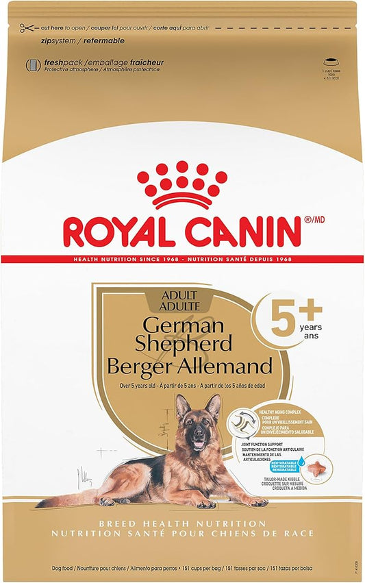 Royal Canin Breed Health Nutrition German Shepherd 5+ Mature Dry Dog Food, 28 lb Bag