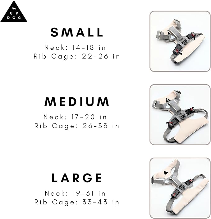 Effortless No-Pull Dog Harness with Magnetic Buckle – One-Hand On/Off Comfort Fit for Small, Medium & Large Breeds | Soft Padded, Adjustable, and Durable by Up Dog Shop (Large)