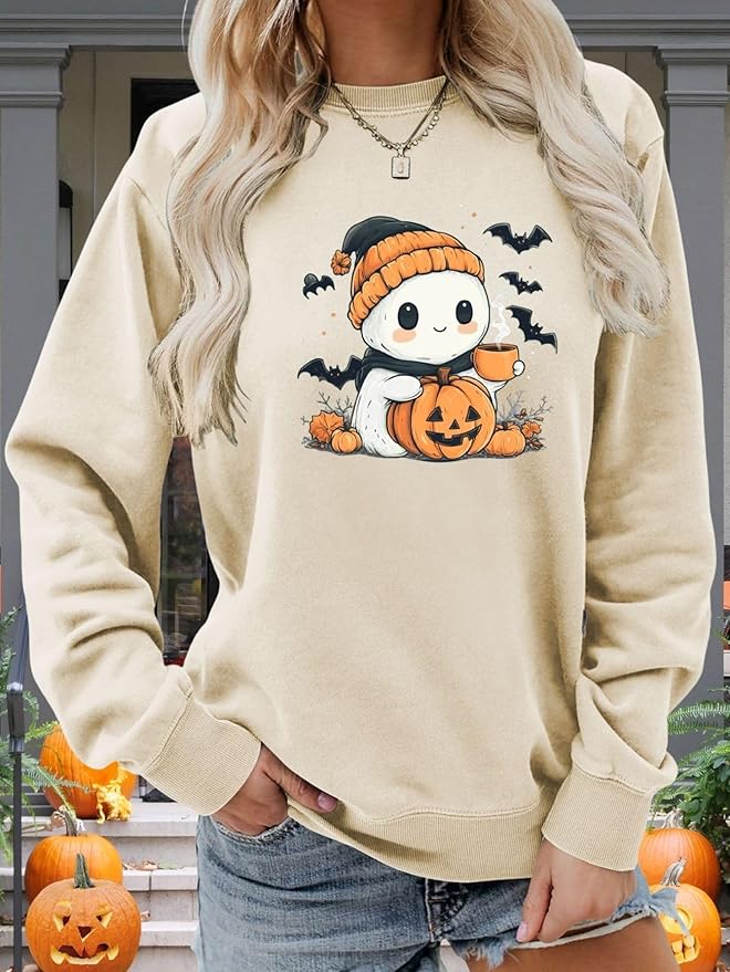 Womens Cat Print Hoodies Trendy Funny Cat Graphic Long Sleeve Sweatshirt Y2k Streetwear Hooded Pullover Tops