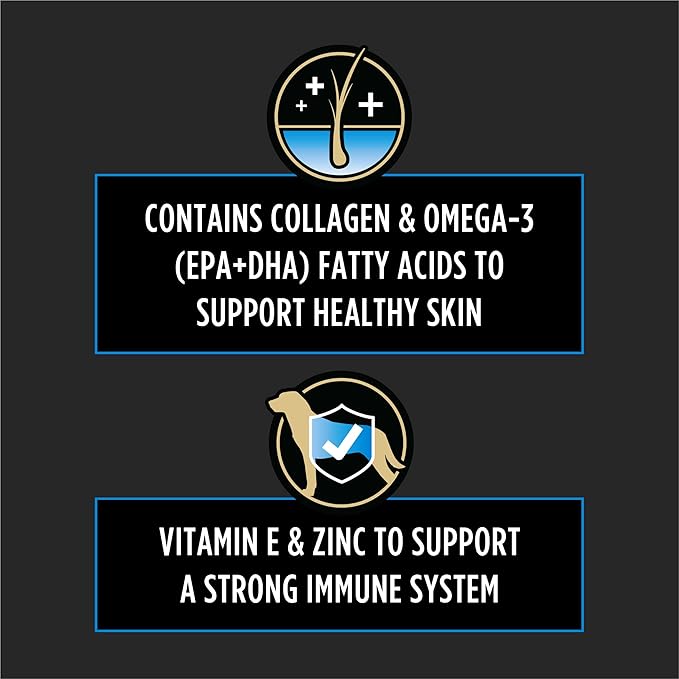 Purina Pro Plan Veterinary Supplements Skin Care Dog Supplements with Omega-3 Fish Oil and EPA and DHA - (Pack of 1) 30 ct. Pouches