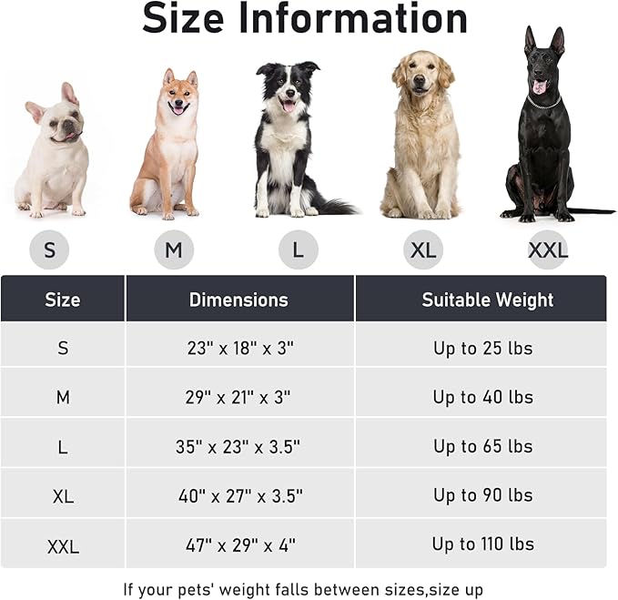 FURTIME Washable Small Dog Bed, Deluxe Dog Crate Beds Comfy Fluffy Kennel Pad Anti-Slip Pet Sleeping Mat for Puppy/Cat, Machine Washable Dogs Pillow, 23"x18"x3", Gray