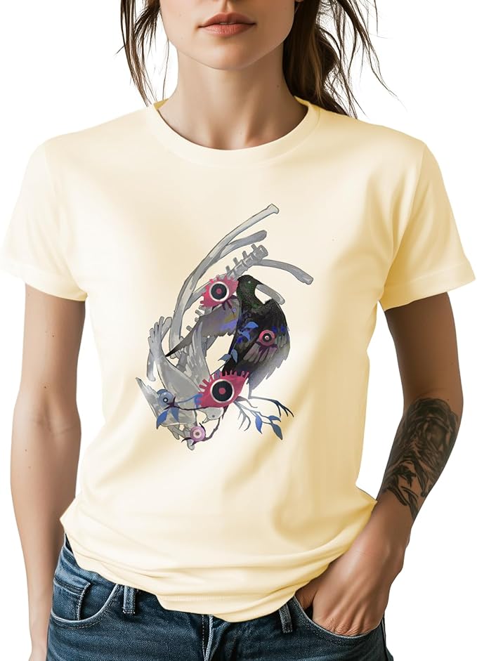 Womens Cotton Short Sleeve Graphic T-Shirts Round Neck Casual Tops for Trendy Fashion Graphic Print Tees