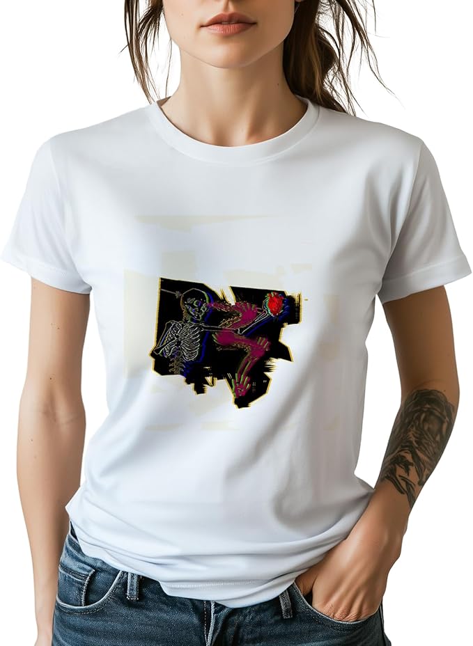 Womens Cotton Short Sleeve Graphic T-Shirts Round Neck Casual Tops for Trendy Fashion Graphic Print Tees