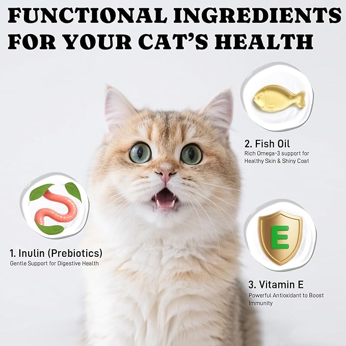 PETASTY Lickable Cat Treats, High Moisture Hydrating Creamy Puree Squeeze Tubes, Tuna Flavor, 20 Tubes 0.5oz, Grain-Free, Omega Oils & Vitamin E, Skin & Coat Health, Digestive and Immune Support