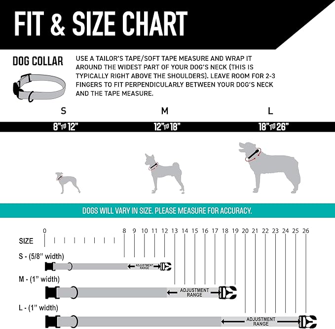 Wolfgang Heavy Duty, Adjustable Dog Collar with Quick Release Nylon Buckle for Walking & Training, StarryWolf Print, Small