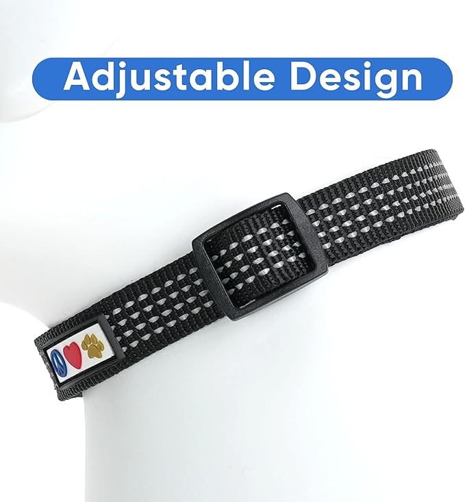 Pawtitas Reflective Dog Collar Adjustable Dog Collars for Small Dogs Puppy Collar Extra Small Dog Collar Black Dog Collar
