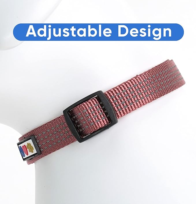 Pawtitas Reflective Dog Collar Adjustable Dog Collars for Small Dogs Puppy Collar Extra Small Dog Collar Brown Dog Collar