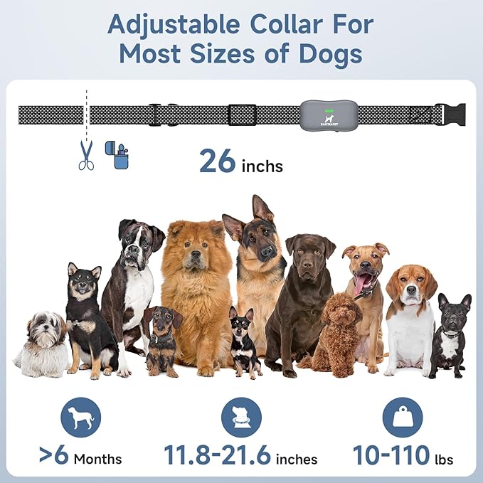 Dog Training Collar with Remote 3/4 Mile,Long Battery Life up to 185 Days,3 Modes 5 Beeps Vibration Shock,Dog Shock Collar with Security Lock,Waterproof,NO Electronic Fence Function