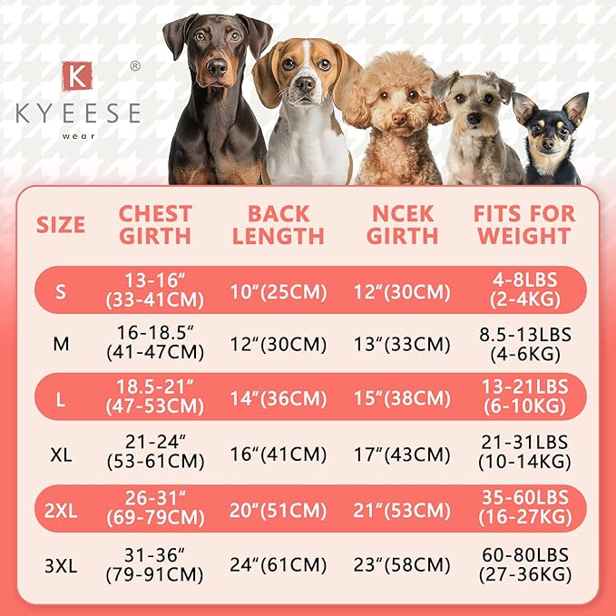 KYEESE 3Pack Dog Sweater Soft Cat Clothes Lightweight Dog Sweaters for Small Dogs Male Comfy Dogs Sweatshirt Pullover Pet Coat Stretchy Cat Sweaters Pet Fleece Sweater with Sleeves for Cold Weather