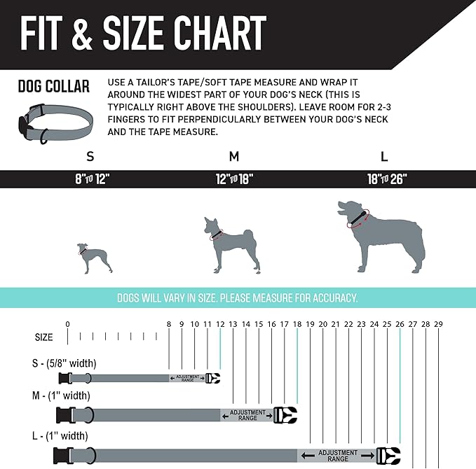 Wolfgang Heavy Duty, Adjustable Dog Collar with Quick Release Nylon Buckle for Walking & Training, MarbleSwirl Print, Medium