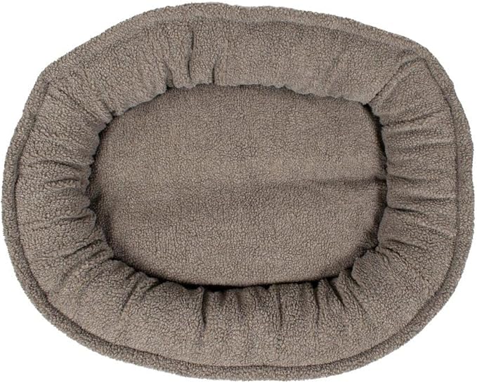 CAROLINA PET COMPANY Microfiber & Tipped Berber Comfy Cup Dog Bed - Blue, M