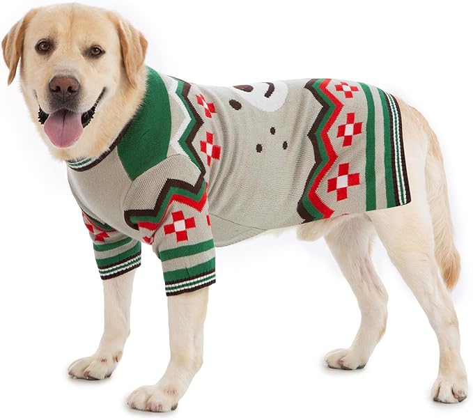 Small Dog Sweater for Male Female - Warm Halloween Autumn Knit Sweaters With Long Legs for Yorkie Chihuahua