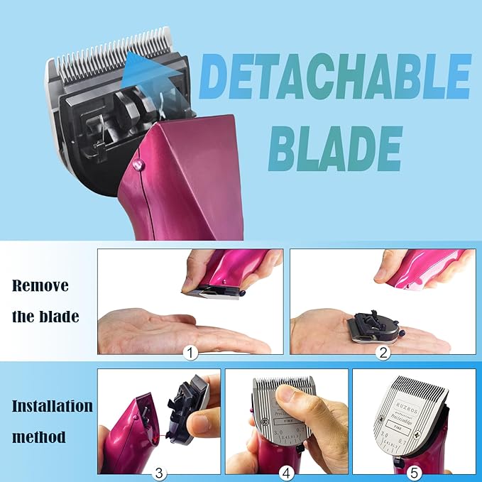 Pet Dog 5 in 1 Adjustable Standard Grooming Replacement Blade Compatible with Wahl Arco, Bravura,Chromado,Creativa,Figura,Motion,Bellissima and Li+ Pro Clippers (3 pcs)