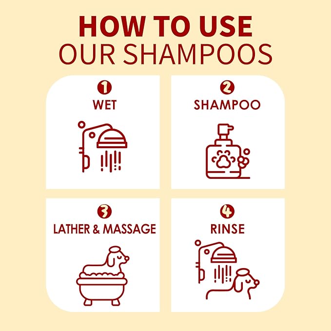 Arf Arf Oatmeal Dog Shampoo for Itchy Skin and Allergies - Soothing Oatmeal Formula Provides Anti Itch Relief for Dry, Sensitive Skin - Hypoallergenic Calming Wash for All Breeds - 16oz
