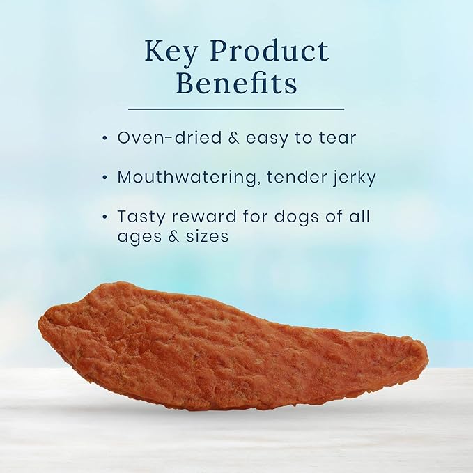 Blue Buffalo True Chews Premium Jerky Cuts Dog Treats, Made in The USA with Natural Ingredients, Chicken, 12-oz Bag