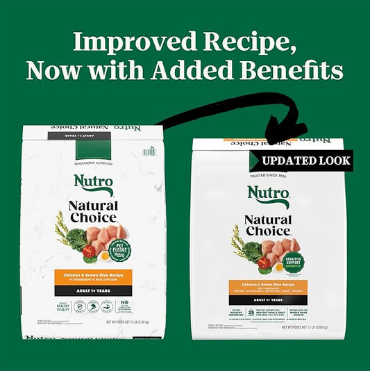 Nutro Natural Choice Chicken & Brown Rice Adult Dry Dog Food Recipe, 13 lb. Bag