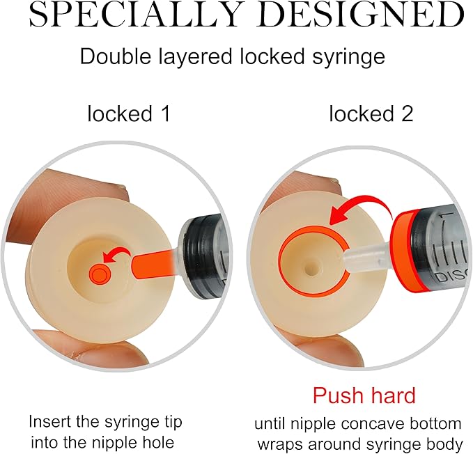 Doggiema Silicone Feeding Nipple and Syringes for Newborn Kittens, Puppies, Rabbits, Small Animals, Bubble Milk Bowl (3 Size Nipple+3 Syringes)