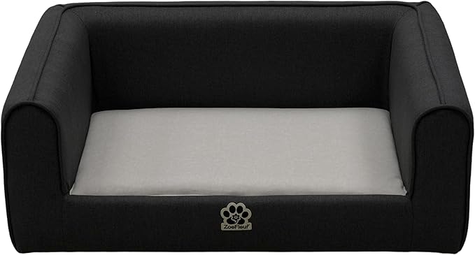 Modern high-Rise Dog Sofas are Designed for Small and Medium-Sized Pets, They are Plush Sofa beds for Cats and Small and Medium-Sized Dogs, and are Indoor pet Furniture(Grey)