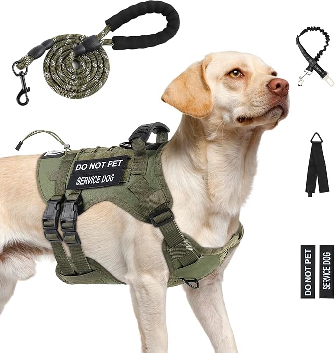 Tactical Dog Vest Harness (Brown, X-Large)