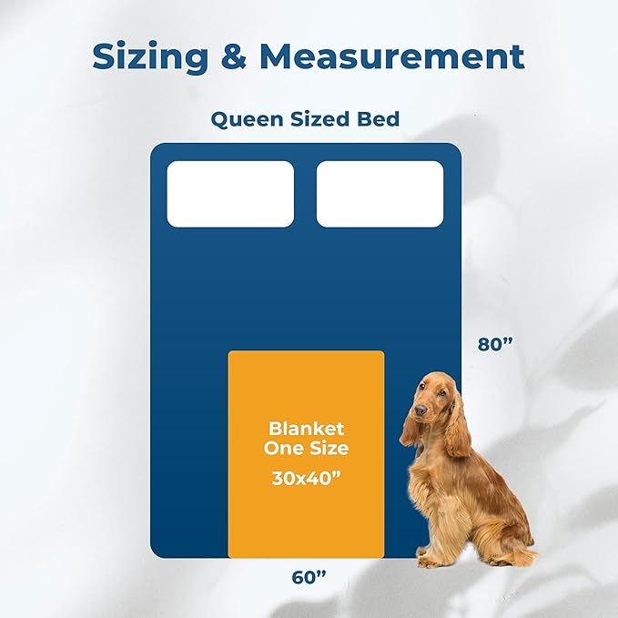 GoTags Personalized Premium Fluffy Dog Blanket, Super Soft Sherpa Fleece Blanket for Pets with Custom Embroidered Name and Paw, Large (40x30 inch), Royal Blue