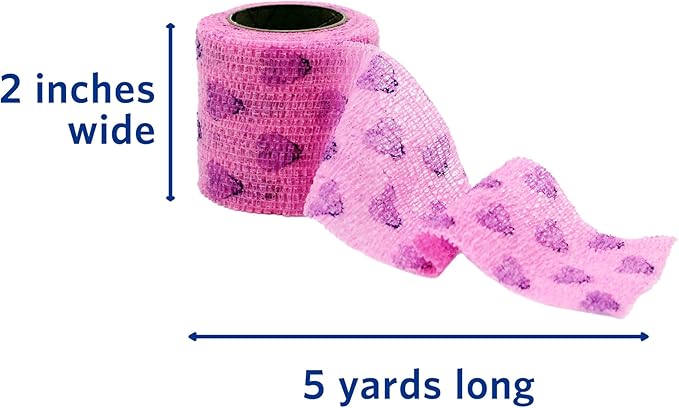 Petflex Pet Pack – Flexible Self-Adhesive Bandage for Wound Care – First Aid Wrap for Small Animals Like Dogs, Cats, & Other House Pets - 2 inch, 36 Rolls