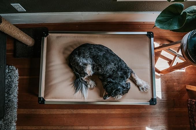 K9 Ballistics Chew Proof Armored Crate Bed 29 x 18 for Small Dogs - Virtually Indestructible Pad, Preassembled, Withstands Aggressive Chewers - Fits 30” Wire Crates, Obsidian Black