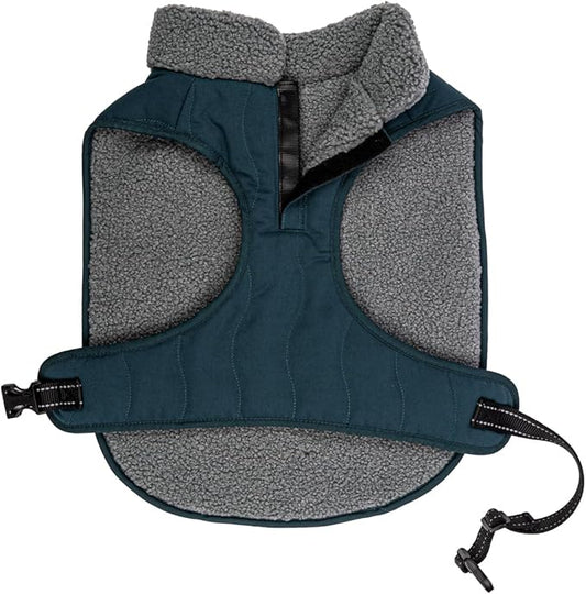 King Buck After-Hunt Quilted Sherpa Jacket, Deep Teal, S/M