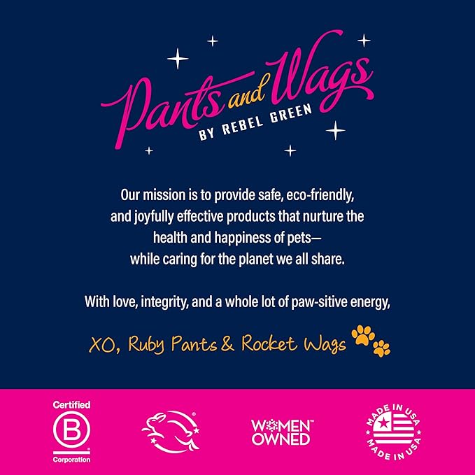Pants & Wags by Rebel Green Squeaky Clean Pet Shampoo Concentrate - Orange Blossom & Chamomile - Hypoallergenic - No Dyes or Perfumes - 16 oz - 2 Pack