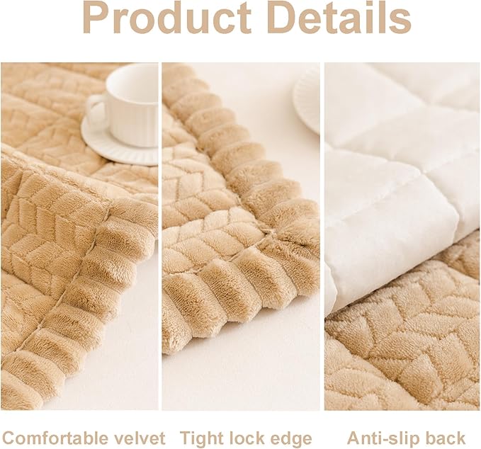 Mivnue Pet Couch Cover Protector Sofa Covers for Pets Washable Non Slip Couches and Sofas Dog Mat (Coffee, 27.6" x 82.7")