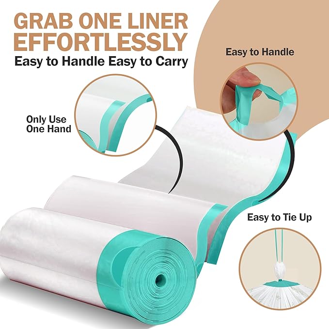 25 Count Large 36x19 Cat Litter Liners for Litter Box – Cat Litter Liners - Leak Proof & Tear Resistance - Heavy Duty Drawstring Design for Easy & Mess-Free Cleaning