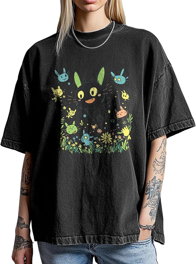 Womens Shirt Summer Graphic T-Shirt Plus Size Casual Loose Cotton Tops Girls Easter Shirt Short Sleeve Tees