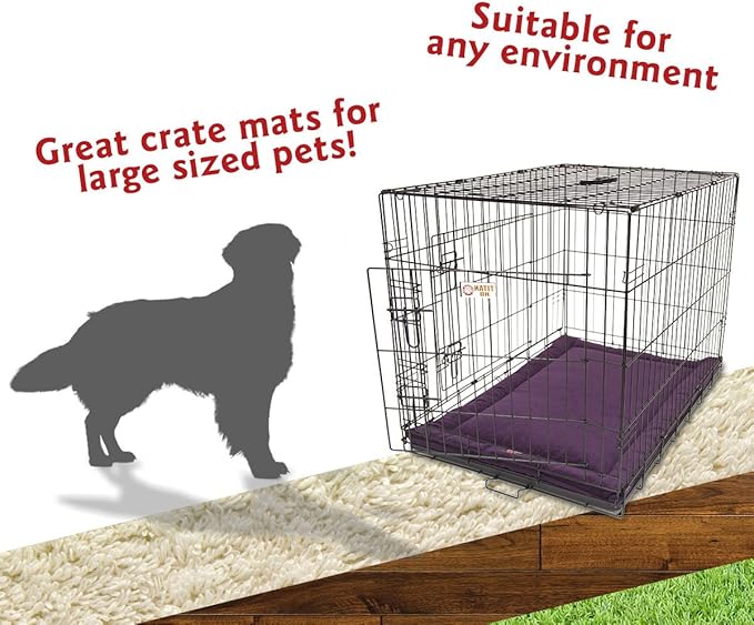 42" Villa Aubergine Purple Crate Dog Bed Mat By Majestic Pet Products