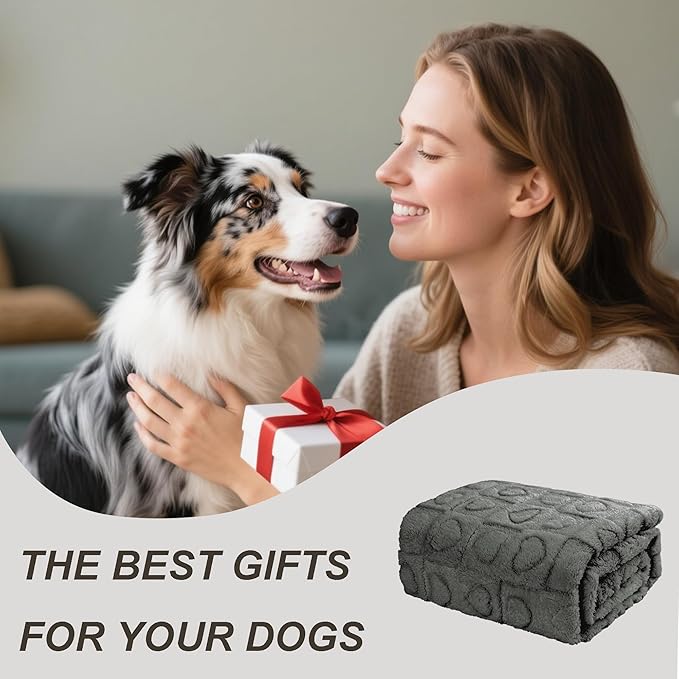 gogobunny Cozy Fleece Throw Blanket for Couch, 60x80 Inch Large Soft Blanket for Adults & Pets, 2-in-1 Machine Washable Lightweight Blanket for Bed, Travel, All Season Comfort (Anthracite, 60x80)