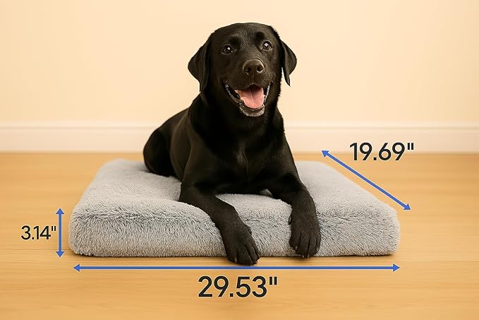 Dog Bed, pet beds (Large) - Premium Quality, Dog Bed, Washable & Portable, Multiple Sizes, Stylish Design, Removable Cover, Size Large(29.53 X 19.69 X 3.14) inch
