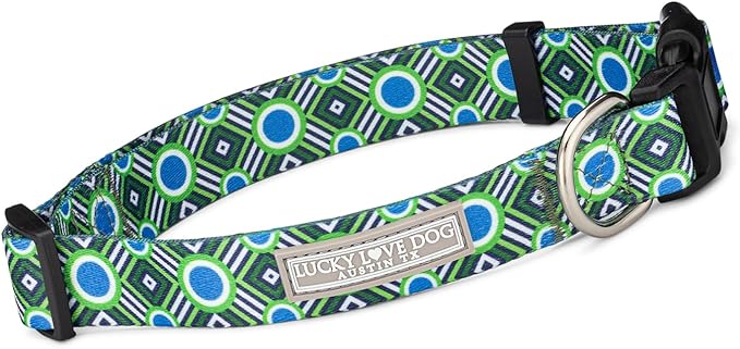 Lucky Love Dog - Adjustable Dog Collar with Easy Click Buckle for Small to Large Ones, Durable, & Comfortable for Male & Female Dogs, Pet Collar for Puppies & Adult Dogs - Leo, Small