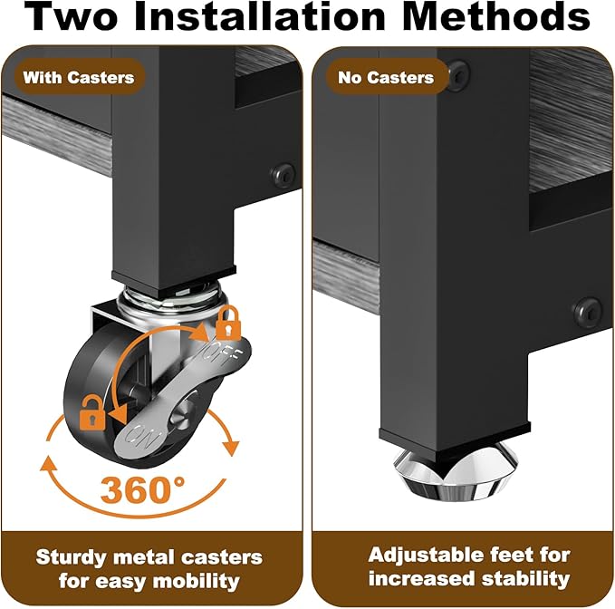 EasyCom 41"/33"/27" Dog Crate Furniture with Name Tag, Heavy Duty Dog Kennel Indoor for Medium Dogs, Double-Doors Sturdy Metal Dog Cage for Anxiety Dog, Decorate House as TV Stand, End Table