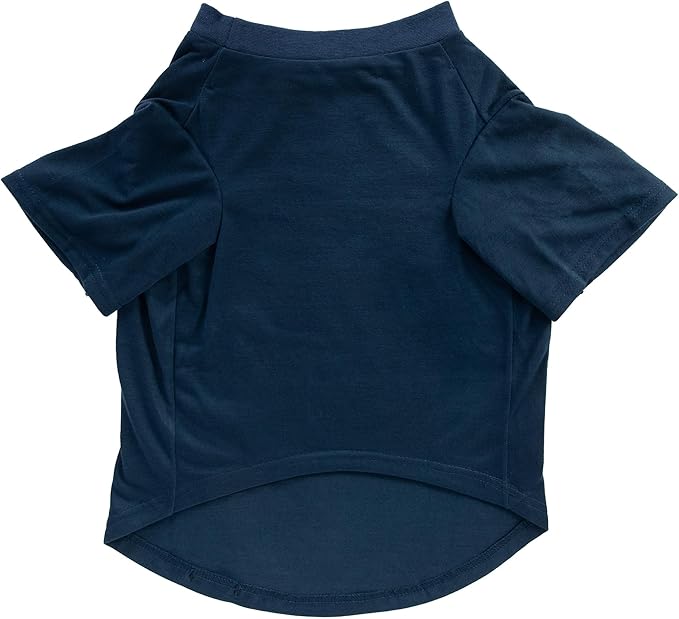 Wrangler Dog T Shirt - Lightweight Pullover Pet Tee - Machine Washable - Layer Under Dog Sweater (Navy, XS)