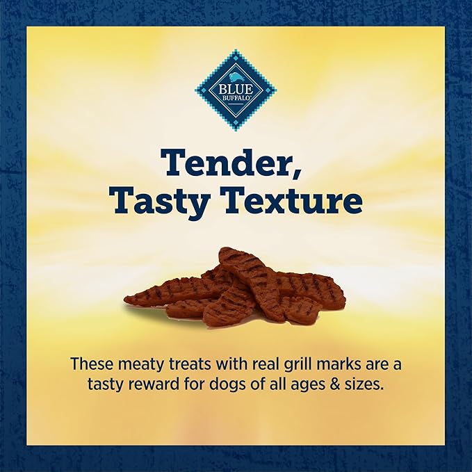 Blue Buffalo True Chews Premium Grillers Dog Treats, Made in The USA with Natural Ingredients, Steak, 10-oz Bag