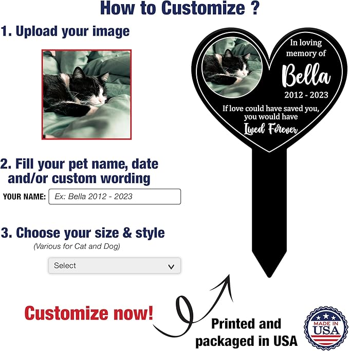 Pet Grave Markers Personalized Outdoor Animal Grave Markers Cross Pet Rememberance Animal Passing Away Gift Yard Stake Grave Gift For Someone Lost Pet Cross Memorial Plaque Garden Décor