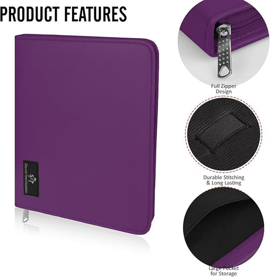 Case Holds 10 Grooming or Beauty Shears (PURPLE)