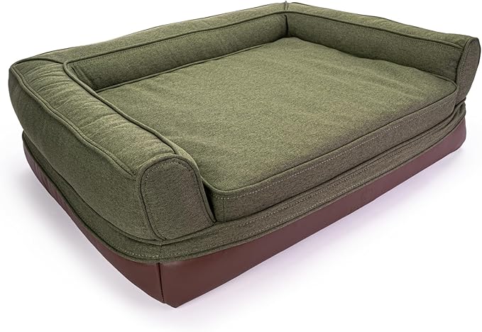 King Buck Nilo Lodge Orthopedic Dog Bed, Olive, S